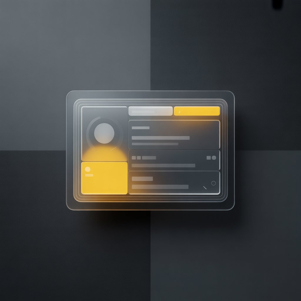 Concept di una profile card interattiva